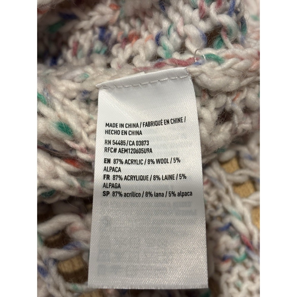 American Eagle Outfitters Women's Tie Back Tan Marled Supersoft Sweater XS NWT - Picture 4 of 12